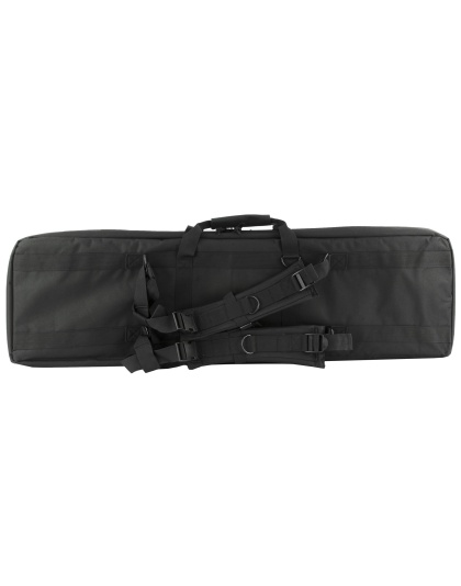 NcSTAR Double Carbine Case, 42" Rifle Case, Nylon, Black, Exterior PALS Webbing, Interior Padded with Thick Foam, Accommodates two Rifles