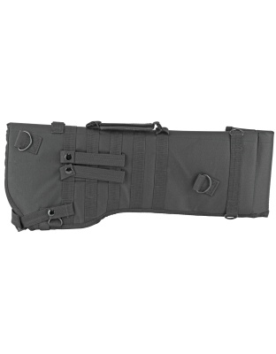 NcSTAR Rifle Scabbard, Black, Nylon, 22" Length, Six Metal D-Ring locations, Includes Padded Shoulder Sling