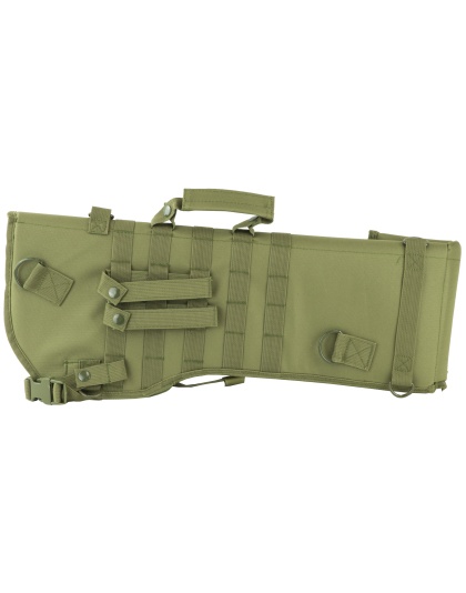 NcSTAR Rifle Scabbard, Green, Nylon, 22" Length, Six Metal D-Ring locations, Includes Padded Shoulder Sling