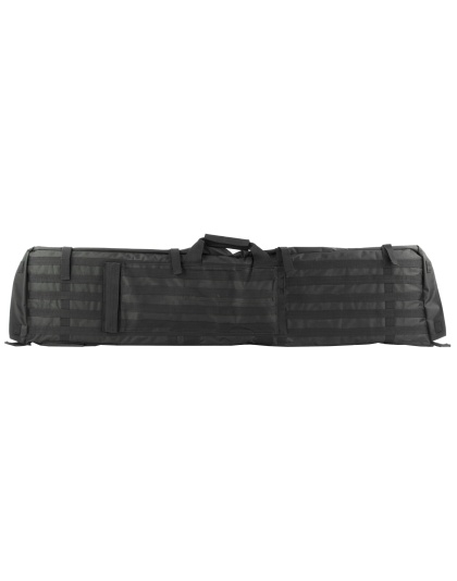 NcSTAR Rifle Case Shooting Mat, 48" Rifle Case, Unfolds to 66" Shooter's Mat, Nylon, Black, Exterior PALS Webbing, Includes Backpack Shoulder Straps