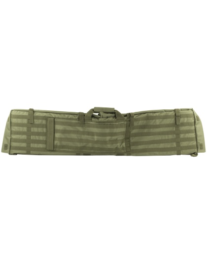 NcSTAR Rifle Case Shooting Mat, 48" Rifle Case, Unfolds to 66" Shooter's Mat, Nylon, Green, Exterior PALS Webbing, Includes Backpack Shoulder Straps