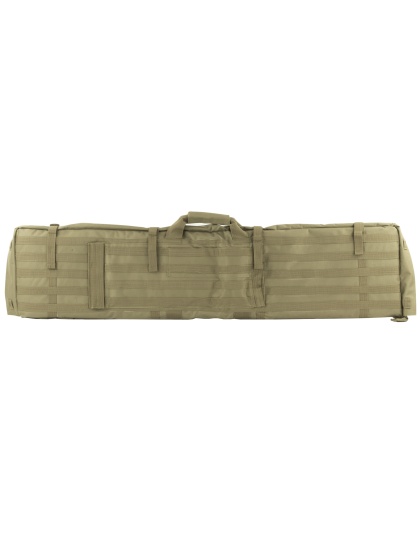 NcSTAR Rifle Case Shooting Mat, 48" Rifle Case, Unfolds to 66" Shooter's Mat, Nylon, Tan, Exterior PALS Webbing, Includes Backpack Shoulder Straps