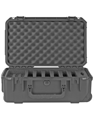 SKB Sports iSeries, Six Handgun, Polypropylene Copolymer Resin, Black Color, 20.40" L x 11.40" W x 7.50" D