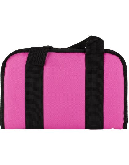 US PeaceKeeper Attache, Pistol Case, 12.5"x6.5", 600 Denier Polyester, Pink