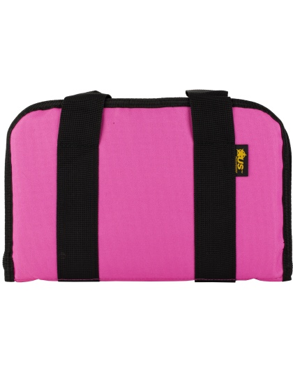 US PeaceKeeper Attache, Pistol Case, 12.5"x6.5", 600 Denier Polyester, Pink