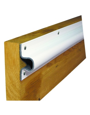 Dock Edge "C" Guard Economy PVC Profiles 10ft Roll - White