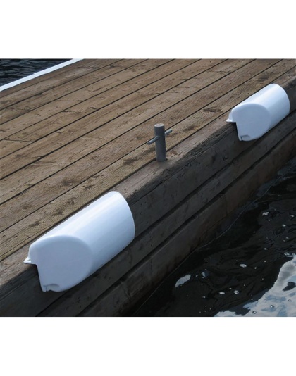 Dock Edge Dolphin Dockside Bumper 7" x 16" Straight - White