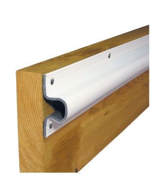 Dock Edge "C" Guard PVC Dock Profile - (4) 6' Sections - White