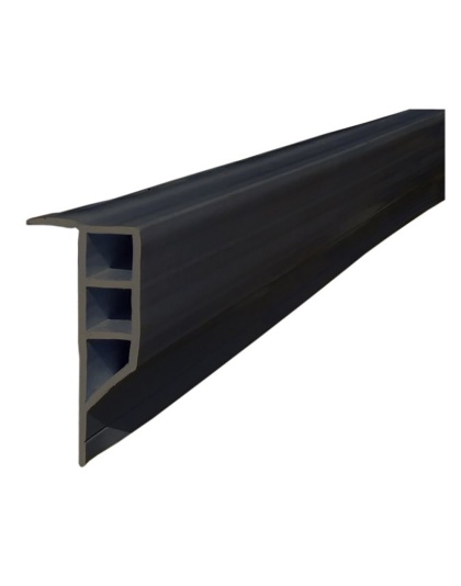 Dock Edge Standard PVC Full Face Profile - 16' Roll - Black
