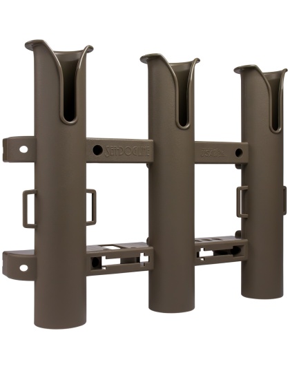 Sea-Dog Triple Threat Three Pole Rod Holder - Flat Dark Earth