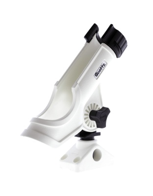 Scotty Powerlock Rod Holder White w/241 Side/Deck Mount