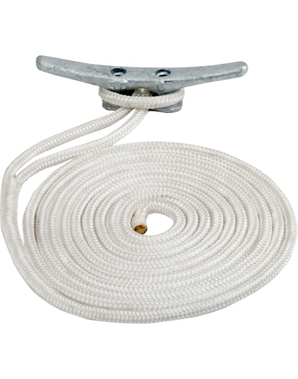 Sea-Dog Double Braided Nylon Dock Line - 5/8" x 25 - White