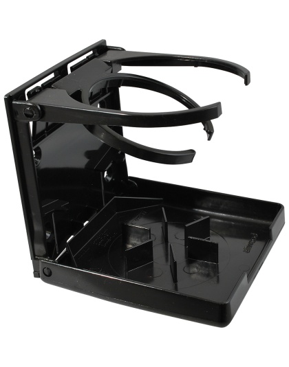 Attwood Fold-Up Drink Holder - Dual Ring - Black