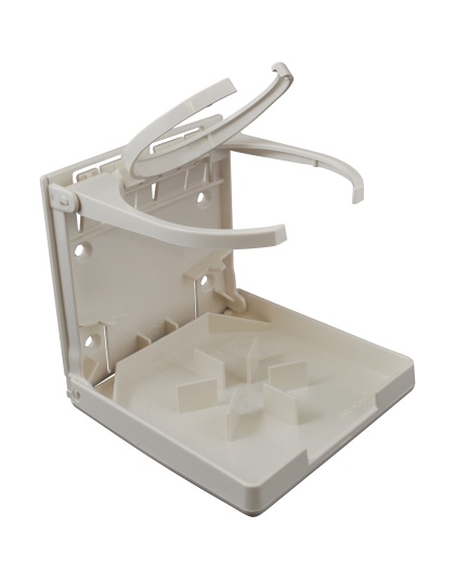 Attwood Fold-Up Drink Holder - Dual Ring - White