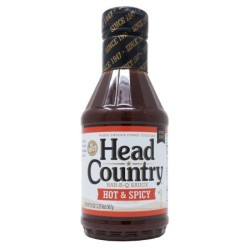 Head Country BBQ Sauce, Hot & Spicy, 20 oz Bottle